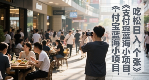 支付宝蓝海小项目，吃饭逛街拍个照，轻松日入1张 - 网创资源网-网创资源网