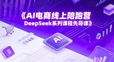 AI电商线上陪跑营，DeepSeek系列课程先导课 - 网创资源网-网创资源网
