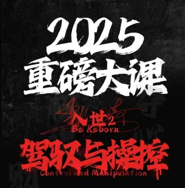 2025重磅大课，入世2，驾驭与控制 - 网创资源网-网创资源网