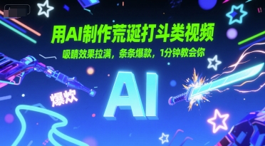 用AI制作荒诞打斗类视频，吸睛效果拉满，条条爆款，1分钟教会你 - 网创资源网-网创资源网