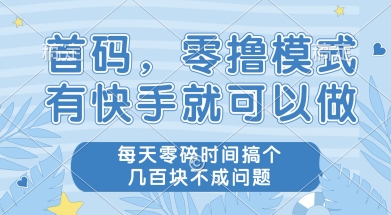 首码零撸项目，有快手就可以做，每天业务时间搞个几张不是问题【揭秘】 - 网创资源网-网创资源网