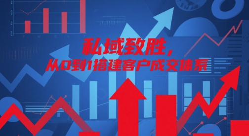 私域致胜，从0到1搭建客户成交体系 - 网创资源网-网创资源网