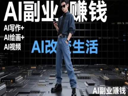 AI改变生活（Ai写作+AI绘画+Ai视频），AI副业挣钱-网创资源网