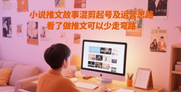 小说推文故事混剪起号及运营思路，看了做推文可以少走弯路 - 网创资源网-网创资源网