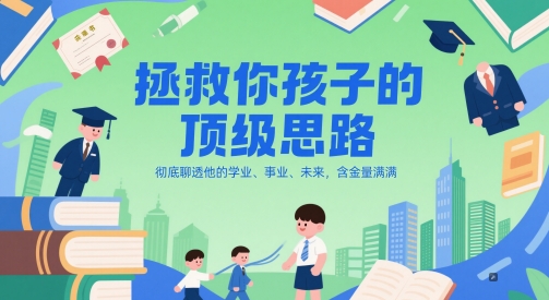 付费文章：拯救你孩子的顶级思路，彻底聊透他的学业、事业、未来，含金量满满 - 网创资源网-网创资源网