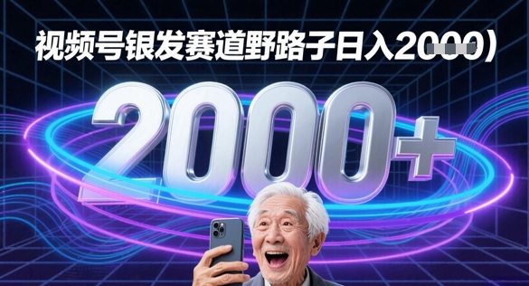 蝴蝶号银发赛道流量密码野路子日入多张 - 网创资源网-网创资源网