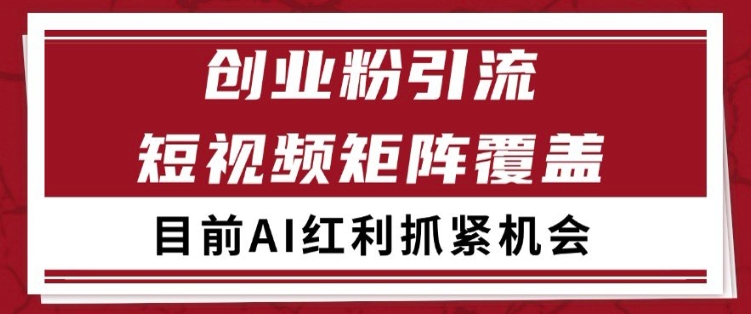 小红书某音创业赛道引流获客 自热矩阵日引200+【揭秘】-网创资源网