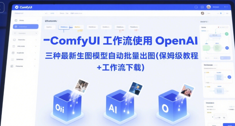 ComfyUI 工作流使用 OpenAI 三种最新生图模型自动批量出图(保姆级教程+工作流下载) - 网创资源网-网创资源网