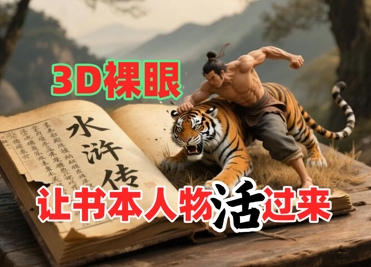 书本人物裸眼3D视频，新的玩法，流量超猛，保姆级教程 - 网创资源网-网创资源网