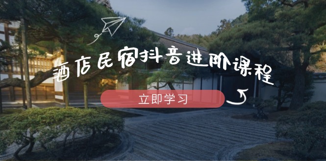 （14470期）酒店民宿抖音进阶课程，掌握流量渠道与推流逻辑，打造爆款内容 - 网创资源网-网创资源网